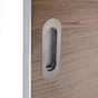 Poignée Porte Coulissante Ronde Acier Inoxydable Brossé, Gris