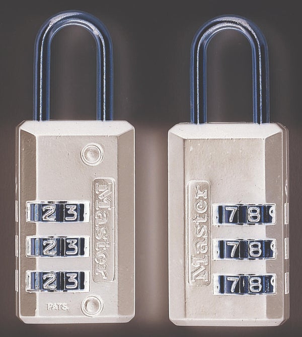 Lot De 2 Cadenas À Combinaison Master Lock Acier, L.20 Mm