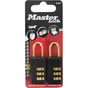 Lot De 2 Cadenas À Combinaison Master Lock Acier, L.20 Mm