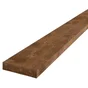 Lame de terrasse oka 2400x145x27mm bois marron