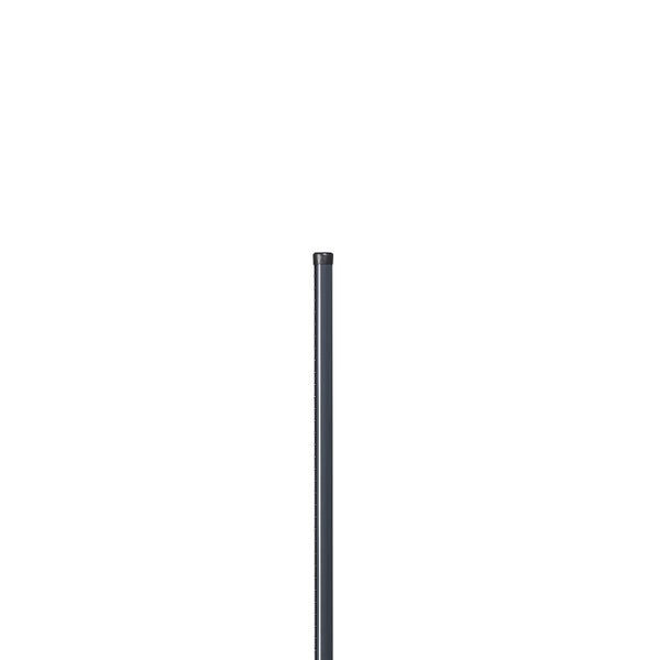 Poteau acier galvanisé rond univers gris, H.150 x L.4.8 x P.4.8 cm