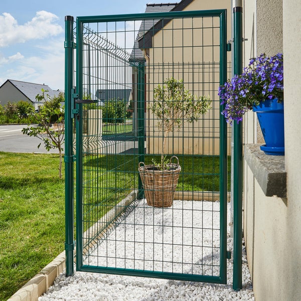 Portillon Grillagé Eco L.100 X H.100 Cm, Vert