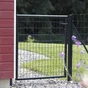 Portillon grillagé Eco l.105 x H.150 cm, gris