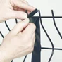 Lot De 100 Clips Pvc À Fixer Lixo Gris, H.1 Cm