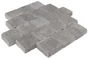 Pavé béton Samara, L.15 Cm x L.15 Cm x Ep.60 mm gris / noir nuancé