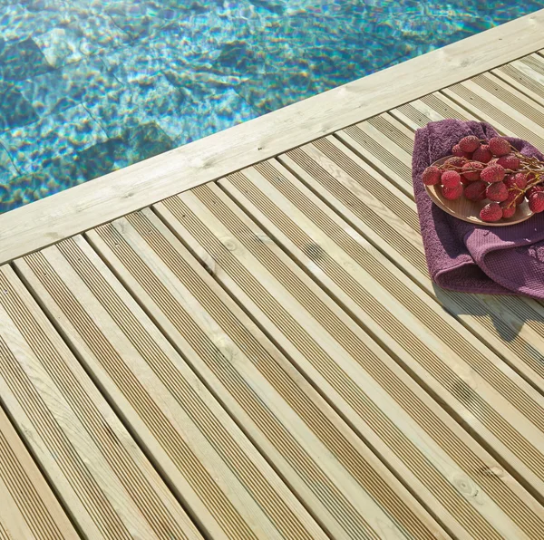 Lame de terrasse kuhmo2 2400x120x21mm pin vert classe 4