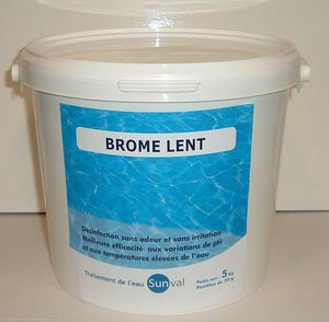 Brome lent piscine, pastille 5 kg