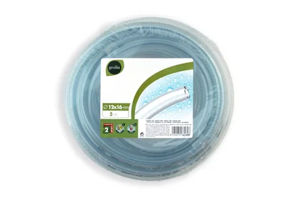 Tuyau d'arrosage nu GEOLIA Cristal souple L.5 m Diam.12 mm