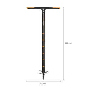 Tarière Acier Forgé Fiskars, Quikdrill, Manche Métal L.110 Cm