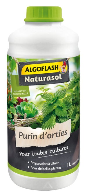 Purin d'orties liquide, ALGOFLASH, 1 L 40 m²