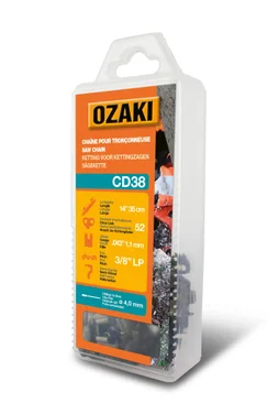 Chaîne De Tronçonneuse Ozaki Semi Carrée: .3/8"Lp .043 (1,1Mm) 52 Entraîneurs