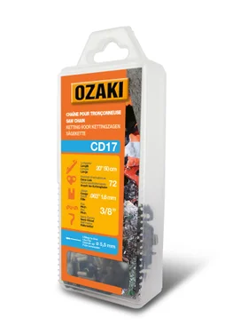 Chaîne De Tronçonneuse Ozaki Semi Carrée: .3/8" .063 (1,6Mm) 72 Entraîneurs