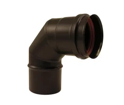 Coude pour conduit simple paroi, JONCOUX, diam. 80 mm 90°