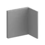 Fixations SPACEO H.4.5 x P.3.5 cm gris