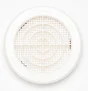 Grille d'aération abs naturel Diam.12.1 cm