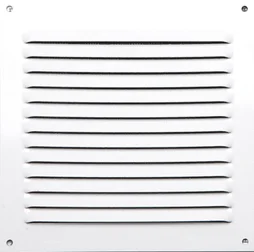 Grille d'aération aluminium laqué, L.15 x l.15 cm