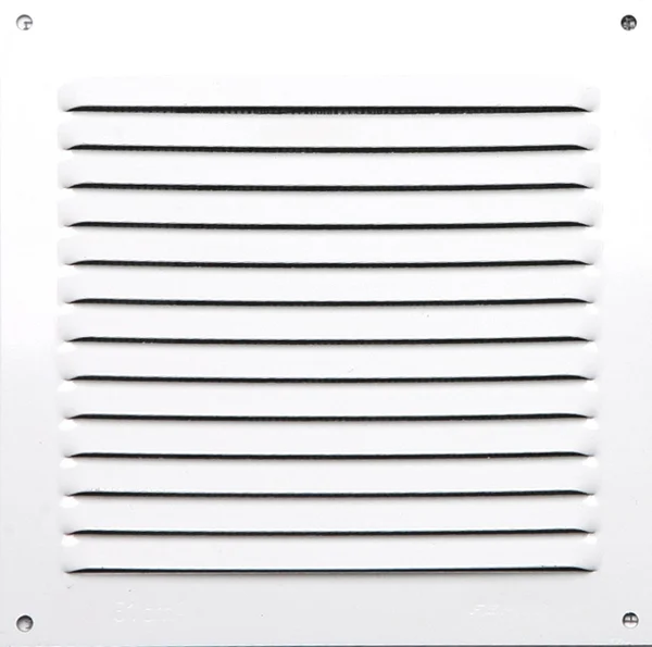 Grille d'aération aluminium laqué, L.15 x l.15 cm