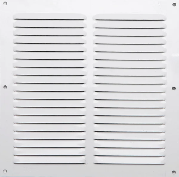 Grille d'aération aluminium blanc, L.20 x l.20 cm