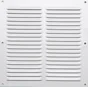 Grille d'aération aluminium laqué, L.20 x l.20 cm