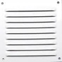 Grille d'aération aluminium laqué, L.10 x l.10 cm