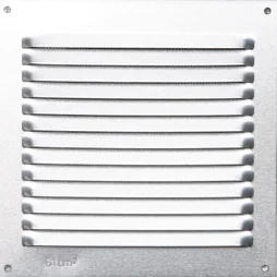 Grille d'aération aluminium anodisé, L.15 x l.15 cm