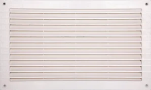 Grille d'aération abs naturel, L.23 x l.38 cm