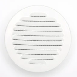 Grille d'aération aluminium laqué Diam.12.5 cm