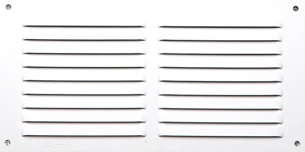 Grille d'aération aluminium laqué, L.10 x l.20 cm