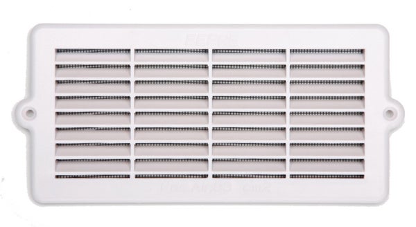 Grille d'aération abs naturel, L.10.3 x l.22 cm