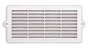 Grille d'aération abs naturel, L.10.3 x l.22 cm