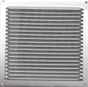 Grille d'aération aluminium anodisé, L.17 x l.17 cm