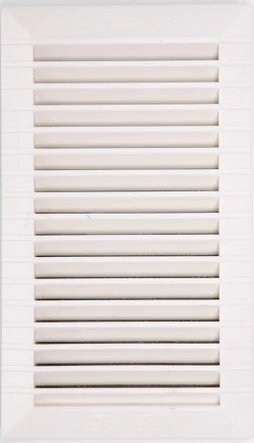 Grille d'aération abs naturel, L.23 x l.13.5 cm