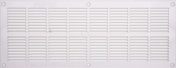 Grille d'aération abs naturel, L.13.1 x l.33.7 cm