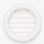 Lot de 4 grilles d'aération abs naturel Diam.4 cm
