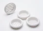 Lot de 4 grilles d'aération abs naturel Diam.4 cm