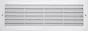 Grille d'aération abs naturel, L.13 x l.37 cm