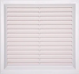Grille d'aération abs naturel, L.24 x l.26 cm