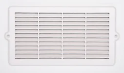 Grille d'aération abs naturel, L.12.9 x l.25.1 cm