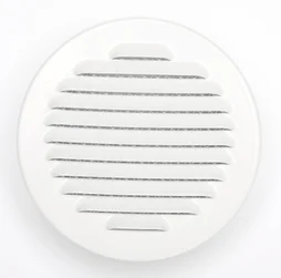 Grille d'aération aluminium laqué Diam.11 cm