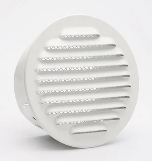 Grille d'aération aluminium laqué Diam.11 cm