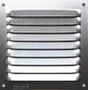 Grille d'aération aluminium anodisé, L.10 x l.10 cm