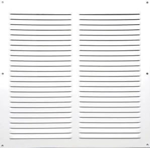 Grille d'aération aluminium laqué, L.30 x l.30 cm