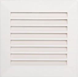 Grille d'aération abs naturel, L.13.5 x l.13.5 cm