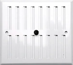 Grille d'aération aluminium laqué, L.19 X L.17 Cm