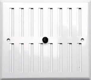 Grille d'aération aluminium laqué, L.19 X L.17 Cm