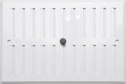 Grille d'aération aluminium laqué, L.25 X L.17 Cm