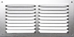 Grille d'aération aluminium anodisé, L.10 x l.20 cm