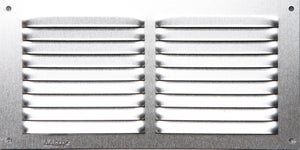 Grille d'aération aluminium anodisé, L.10 x l.20 cm