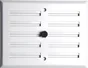 Grille d'aération aluminium laqué, L.13 X L.17 Cm