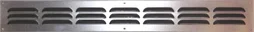 Grille d'aération aluminium, mat à visser, L.5 X L.40 Cm
